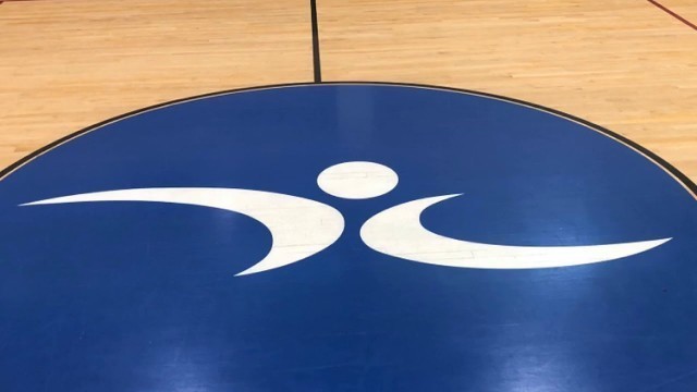 'Gainesville Health And Fitness Gym Floor refinish'