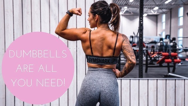 'CAN YOU BUILD UPPER BODY WITH ONLY DUMBBELS?? Let\'s find out! (SOLUTION FOR CROWDED GYMS!)'