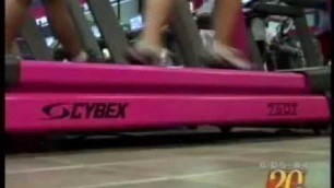 'Gainesville Health & Fitness Center gets pink treadmill at 24/7 gym, supports breast cancer research'