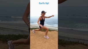'Surfer warm-up.  Stretches to do before surfing.  #shorts'