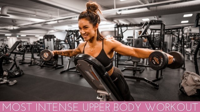 'This was an INSANE upper body workout!! A NEW SESSION FROM MY CHALLENGE'