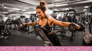 'This was an INSANE upper body workout!! A NEW SESSION FROM MY CHALLENGE'