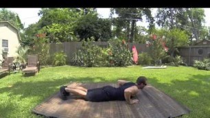 'Surfing Fitness Clapping Pushup'