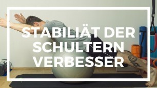 'Übung zur Verbesserung der Stabilität von Schultern und Schulterblätter'