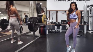 'Hanna Oberg Heavy Mix Workout | Fitness Model | Gym shark Athlete'