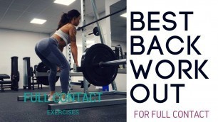 '8 BACK EXERCISES YOU SHOULD DO  - FULL BACK WORKOUT PROGRAM ♥ Follow me to the gym'