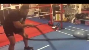 'Joseph Parker vs Anthony Joshua Battle Ropes Training Speed and Power'