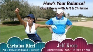 'Golf Fitness with Jeff & Christina: Balance'