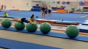 'Body Surfing Over Exercise Balls (Very Satisfying To Watch)'