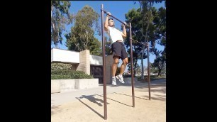 'Outdoor Workout Pullups, Chinups, Dips,  Calisthenics - Akaso Brave 7 8 Surfing'