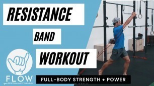 'Surfing Resistance Band Workout'