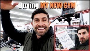 'Buying Equipment For My NEW GYM! (alpha m. Vlog)'