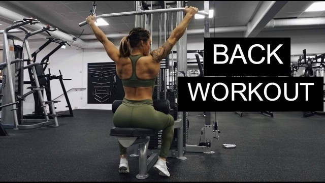 'BACK WORKOUT - MY NEW GYM | Follow me to the gym ♡'