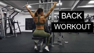 'BACK WORKOUT - MY NEW GYM | Follow me to the gym ♡'
