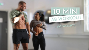 '10 MIN INTENSE AB WORKOUT *No weights needed, quick and effective*'