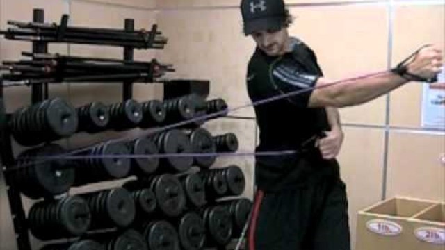 'Exercise For Golf Swing Speed - Punch Pull Rotations with Tube or Cable.'