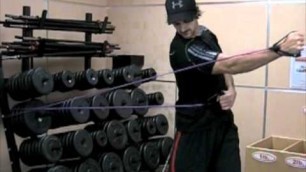 'Exercise For Golf Swing Speed - Punch Pull Rotations with Tube or Cable.'