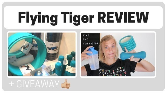 'Flying Tiger FITNESS HAUL - WORKOUT materiaal REVIEW + GIVEAWAY'