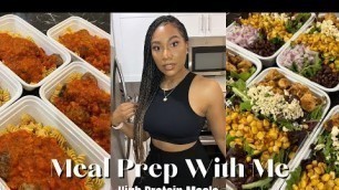 'MEAL PREP WITH ME | High Protein Meals | Journey to Slim Thick'