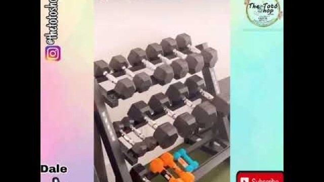 'El juego de pesas que se compró saschafitness y va a mandar a diseñar un #Gym Gimnasio en su casa'