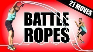 '21 BEST BATTLE ROPES EXERCISES | Battling Rope Exercises For Muscle Ropes Workouts'