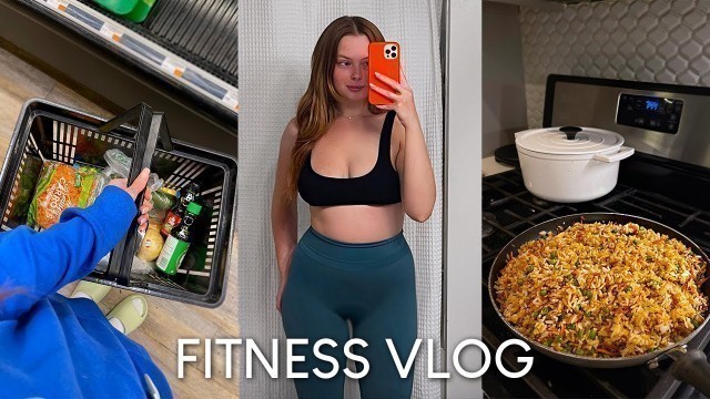'FITNESS VLOG: the best meal prep, kitchen organization, grocery haul on a $50 budget'