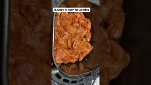 'Easiest Chicken Meal Prep Air Fryer | High Protein Gym Meal prep or healthy eating to gain muscle'