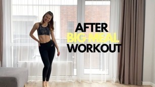 'AFTER BIG MEAL Workout For Digestion // No Jumping'