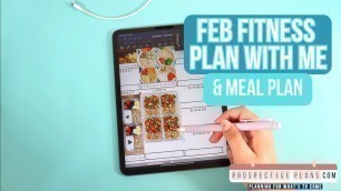 'FEBRUARY 2023 Meal Plan With Me | Goodnotes Fitness Planner'