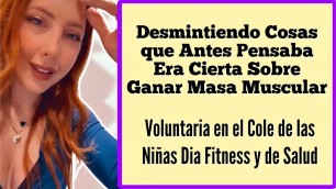 'Sascha Fitness Voluntaria en el Cole de las Niñas Dia Fitness y de Salud |  Mitos  Masa Muscular'