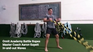 'In-and-Out Waves Battle Ropes Exercise'
