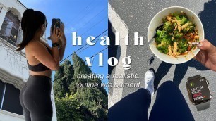 'fitness vlog || taking a holistic approach, meal prep, & working out!'