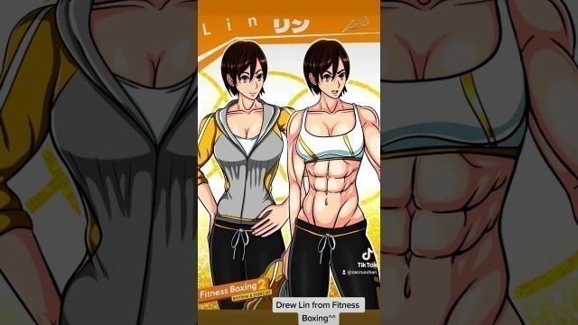 'I drew Lin from Fitness Boxing #fanart #fitnessboxing2 #nintendoswitch #fitnessboxing #digitalfanart'