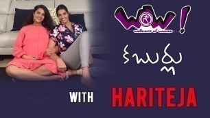 'WOW Kaburlu with Hariteja [Full Interview]'