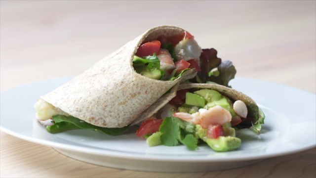 'Prawn and Avocado Wrap Recipe | Swim Fitness Meal Plan | Eat Well, Live Well, Swim Well'