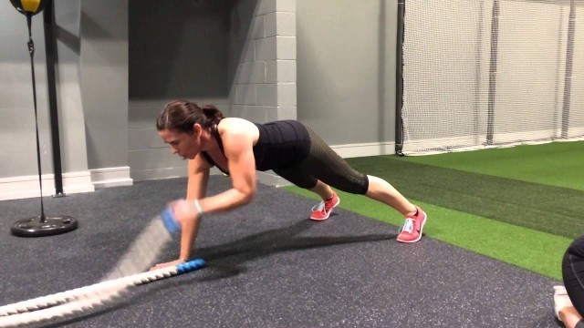 'Plank/battle ropes combo \"Be Inspired Fitness!\"'