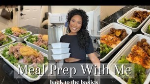 'Back to Basics Meal Prep With Me || Health and Fitness Journey Updates || Intuitive Eating'