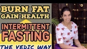 'Intermittent Fasting to Burn Fat'