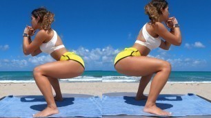 'Booty and Legs Workout at Beach!'