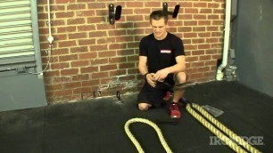 'Power Ropes strap set up'