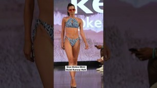 'Hot Slow Motion Bikini Model Runway Walk - Rylee Spinks - Keppi Fitness -Miami Swimweek 2022 #shorts'