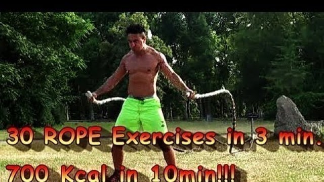 'Top 30 Battle Ropes Exercises in 3 min.I from MASTER OF THE ROPES I Heavy Battling I Farid Berlin'