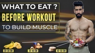 'Best PRE WORKOUT Meal For Muscle Building | Abhinav Mahajan'