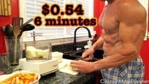 '6 minute high protein healthy meal for 54 cents!'
