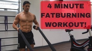 '4 Minute Fat Burning Battle Rope Finisher Workout! #CrockFit'