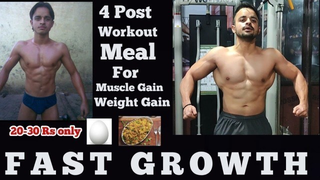 'Best Diet After GYM. Very Cheap Post workout meal for Fast Muscle Gain ( Weight Gain).'