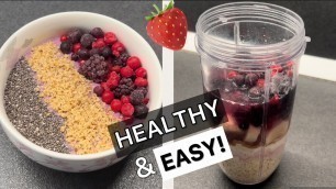'Healthy and Easy Smoothie Recipe / Breakfast or Post Workout Meal'