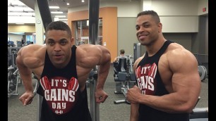 'Chest & Shoulders Workout With Post Workout Meal @hodgetwins'