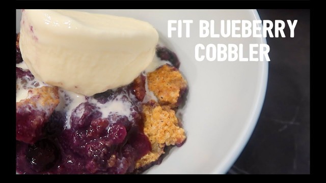 'HEALTHY BLUEBERRY COBBLER | POSTRE DE ARANDANOS SALUDABLE'