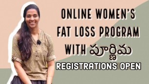 'Women’s Fat Loss Program|Telugu Diet| WhatsApp on +918688775555 to register for this batch'